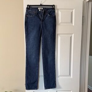 Madewell Dark Blue Straight Leg Jeans